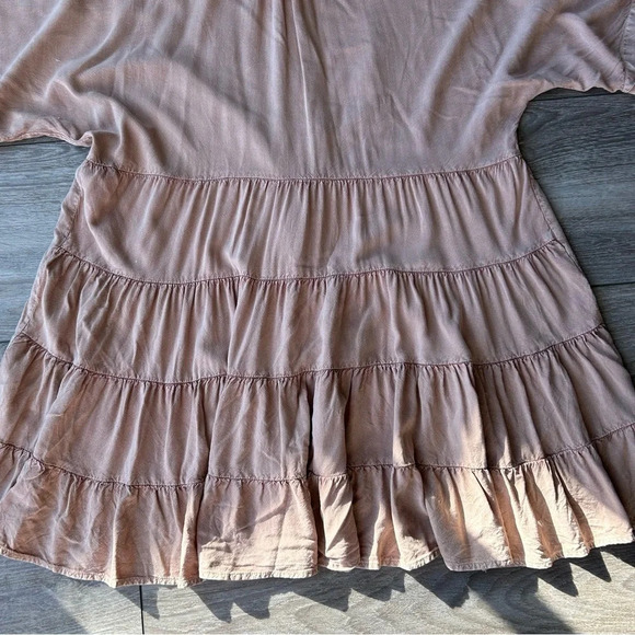 Solitaire Nude Blush Embroidery Tiered Back  Tunics - Picture 15 of 16